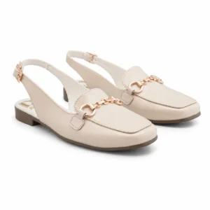 Mocasines tipo Flat Beige