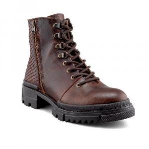 Bota Estilo Combat de Mujer Moda Casual