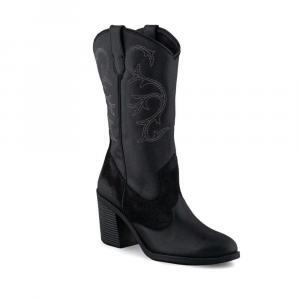 Bota Vaquera De Gamuza Vacuno Para Mujer