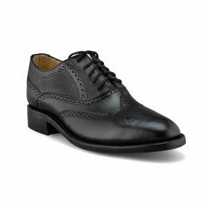 Zapato Oxford Negro Goodyear Welt de Hombre