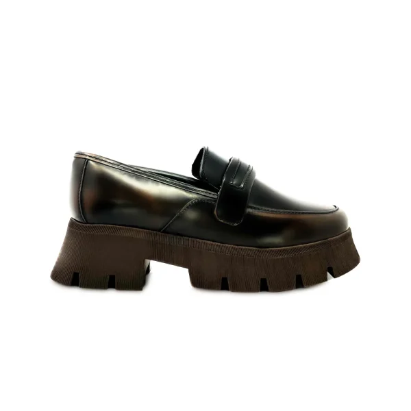 Mocasí­n Dama Estilo Chunky Piel Genuina Premium