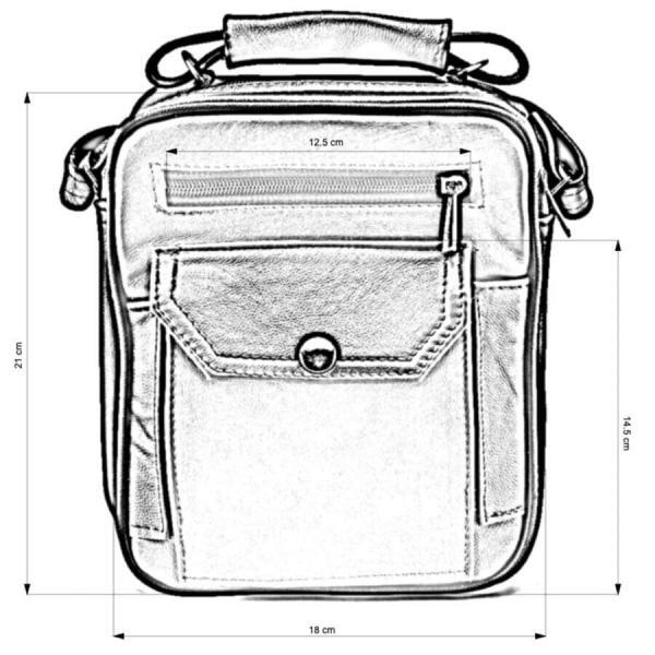 Bolso crossbody tipo bandolera de piel. - Image 4