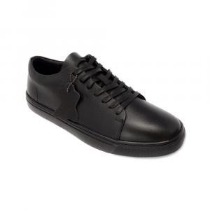Tenis Negro De Piel Tipo Urbano Para Hombre