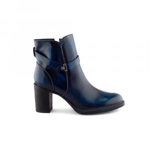 Botín Azul Camaleón De Piel