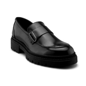 Loafer Chunky Negro de Piel para Hombre