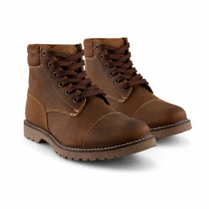 Botín Casual de Piel Gamuza Café Para Hombre