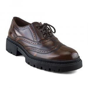 Zapato Bostoniano De Piel Café Para Hombre