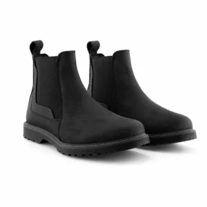 Bota de Piel Casual Negro