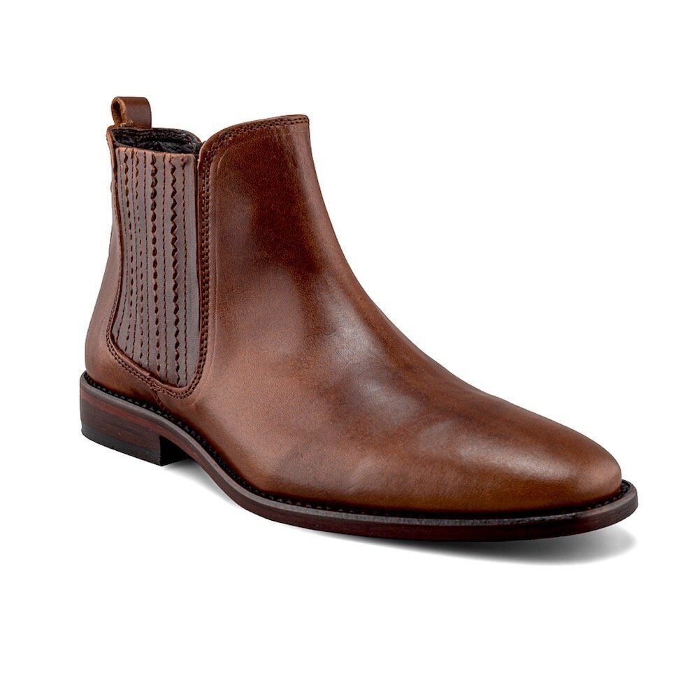 BOTAS CHELSEA DE PIEL PARA CABALLERO COLOR CAFÉ ELABORADAS CON LA MEJOR CALIDAD