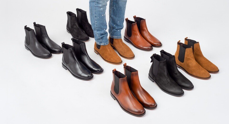 Colección De Botas Chelsea De Piel Para Hombre En Tonos Negro, Café Y Gamuza