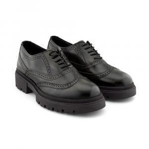 Zapatos Tipo Bostoniano Chunky En Piel Gris Para Hombre Estilo Formal Casual Moderno