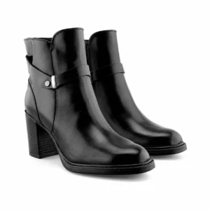 Botí­n de Piel Premium Negro Camaleón